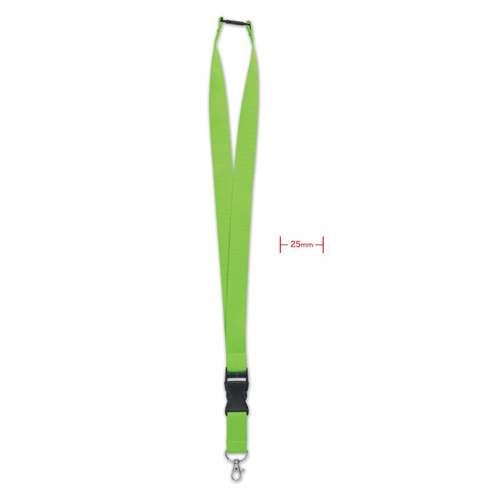 WIDE LANY – Lanyard mit Metallhaken 25 mm