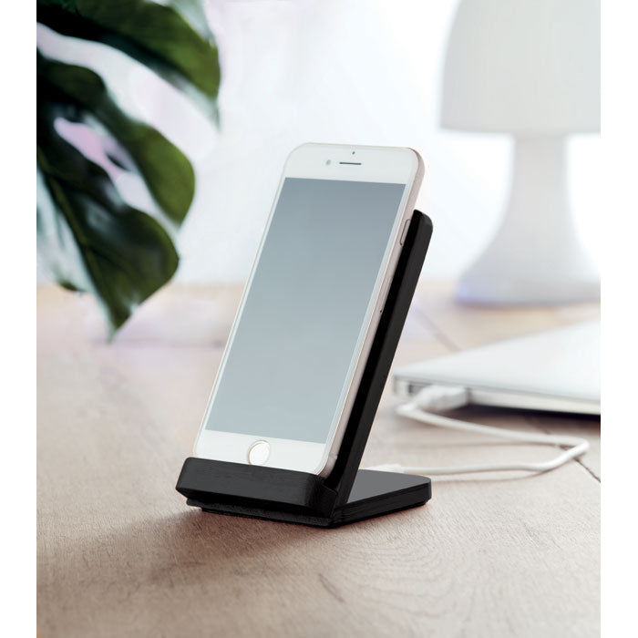WIRESTAND – Kabelloser Ladeständer aus Bambus, 5 W