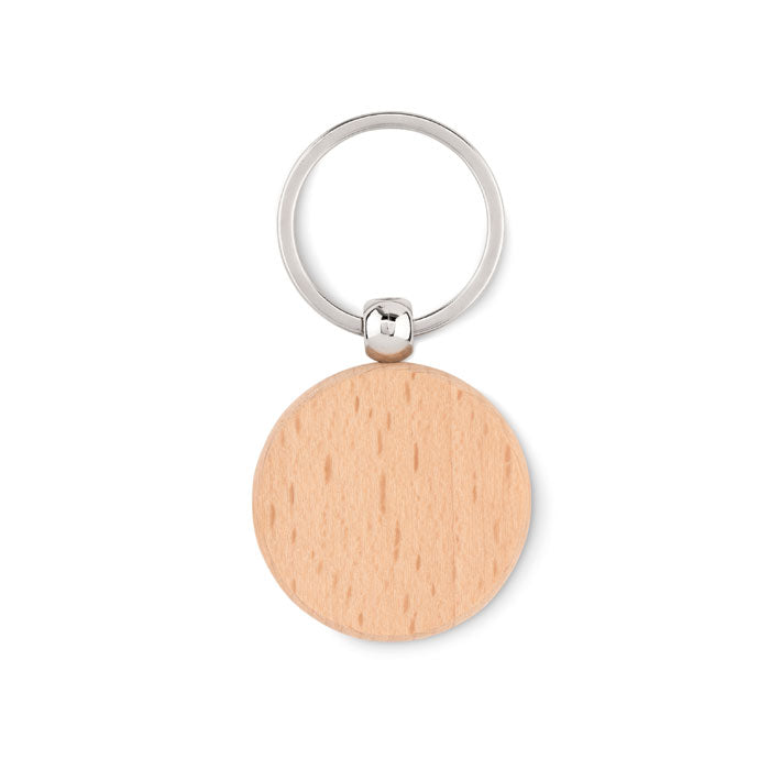 TOTY WOOD – Runder Schlüsselanhänger aus Holz