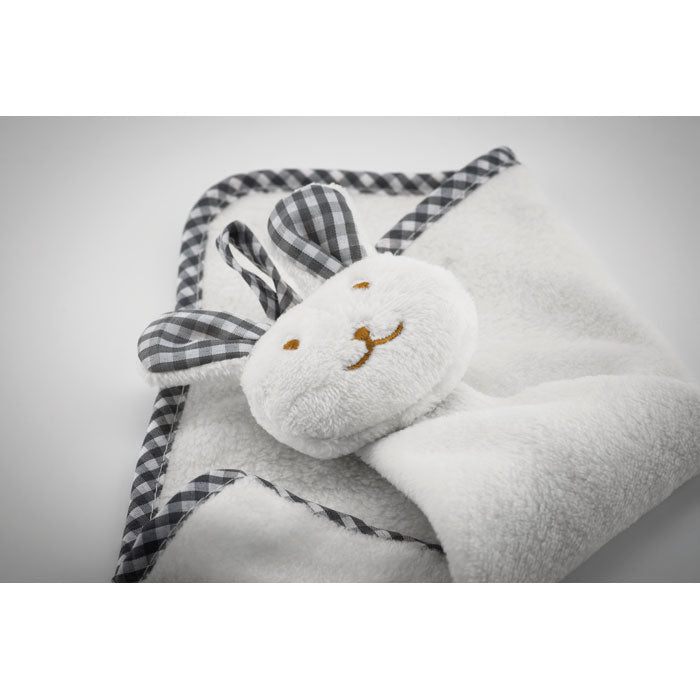 HUG ME - Toalla bebé con diseño de conejito de peluche