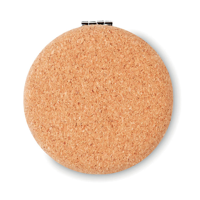 GUAPA CORK - Espejo de bolsillo con funda de corcho