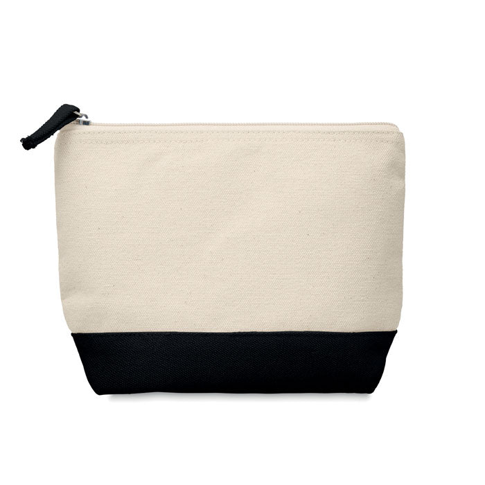 KLEUREN - Zweifarbige Kosmetiktasche aus Baumwolle
