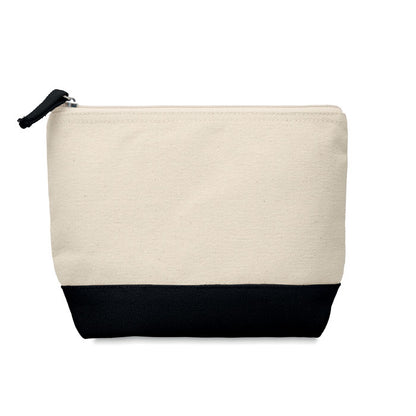 KLEUREN - Zweifarbige Kosmetiktasche aus Baumwolle