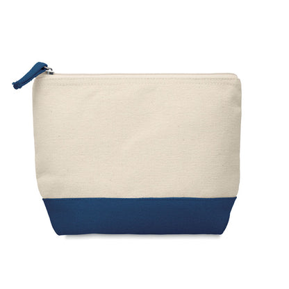KLEUREN - Zweifarbige Kosmetiktasche aus Baumwolle