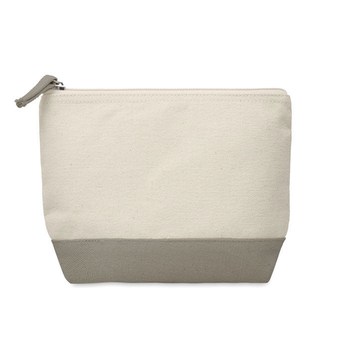 KLEUREN - Zweifarbige Kosmetiktasche aus Baumwolle
