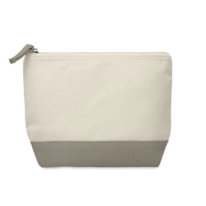 KLEUREN - Zweifarbige Kosmetiktasche aus Baumwolle