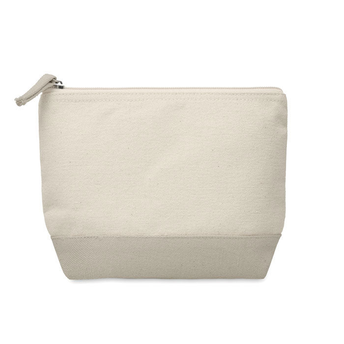 KLEUREN - Zweifarbige Kosmetiktasche aus Baumwolle