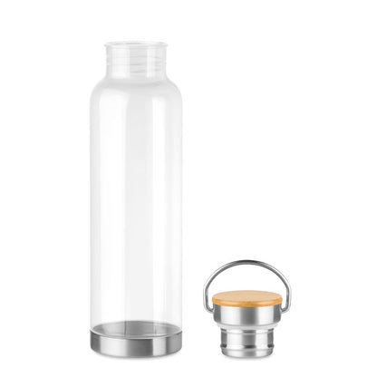HELSINKI BASIC - Bottiglia in Tritan da 800 ml con tappo in bambù
