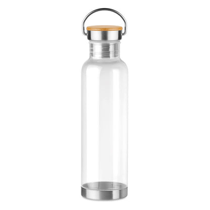 HELSINKI BASIC - Bottiglia in Tritan da 800 ml con tappo in bambù