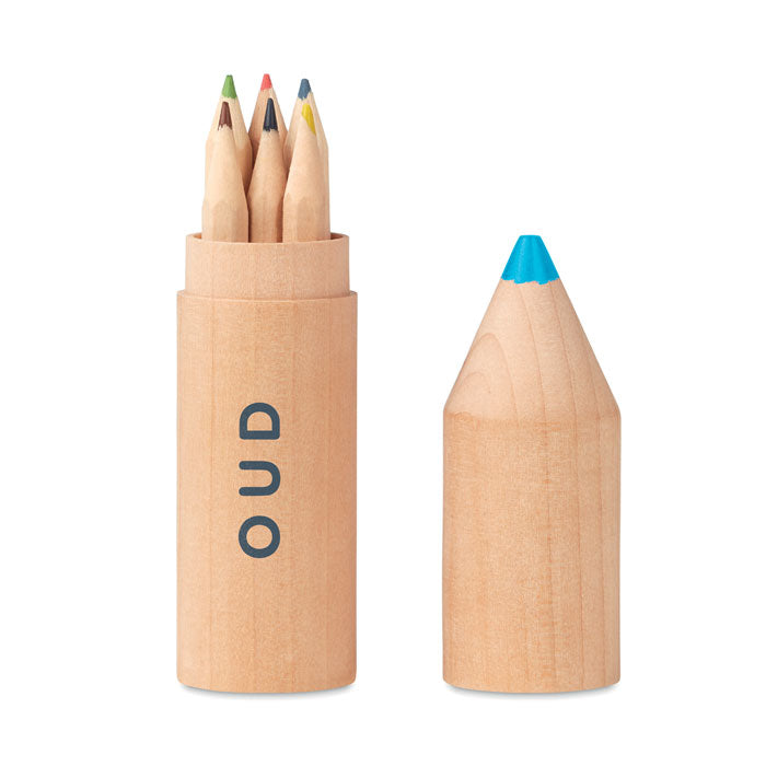 PETIT COLORET - 6 crayons dans une boîte en bois