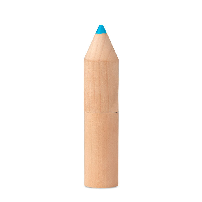 PETIT COLORET - 6 crayons dans une boîte en bois
