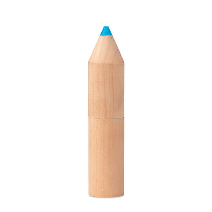 PETIT COLORET - 6 crayons dans une boîte en bois