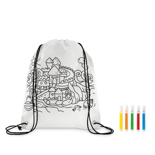 CARRYDRAW - Bossa infantil no teixida amb bolígrafs