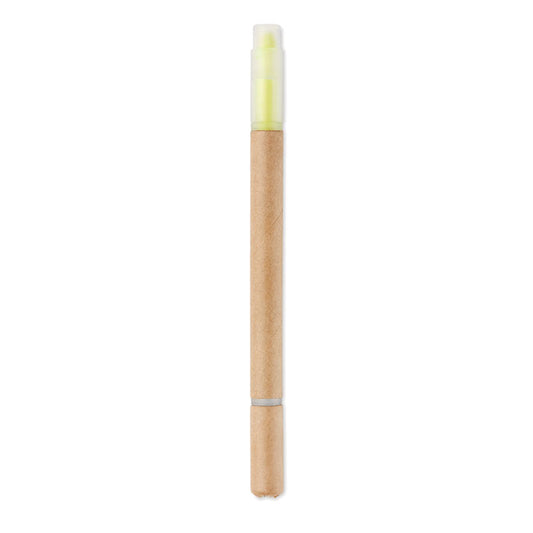 DUO PAPER - Evidenziatore a penna in cartone 2 in 1