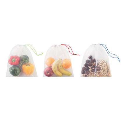VEGGIE SET RPET – Set mit 3 Lebensmittelbeuteln aus RPET-Netz