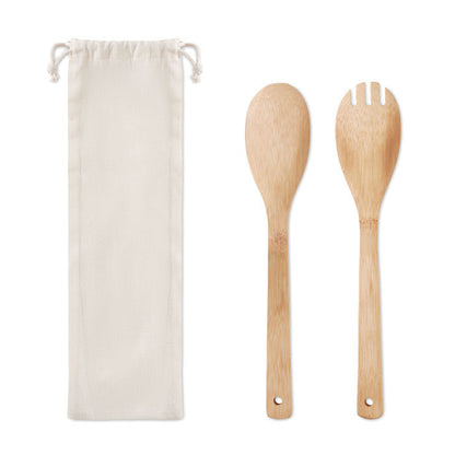 MAYEN SET – Set Salatbesteck aus Bambus