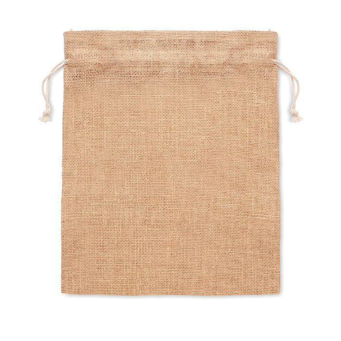 YUTE SMALL - Bolsa pequeña de regalo de yute 14 x 22 cm
