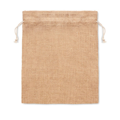 YUTE SMALL - Bolsa pequeña de regalo de yute 14 x 22 cm