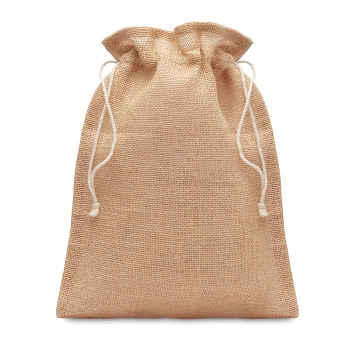 YUTE SMALL - Bolsa pequeña de regalo de yute 14 x 22 cm