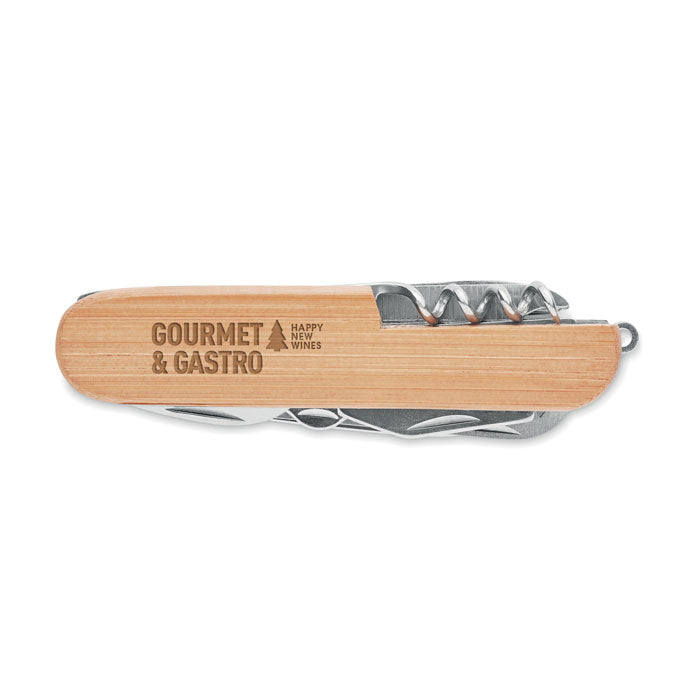 LUCY LUX - Multitool-Taschenmesser aus Bambus