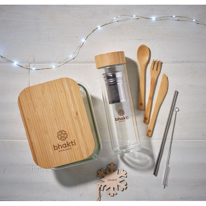 TUNDRA LUNCHBOX – Lunchbox aus Glas mit Bambusdeckel