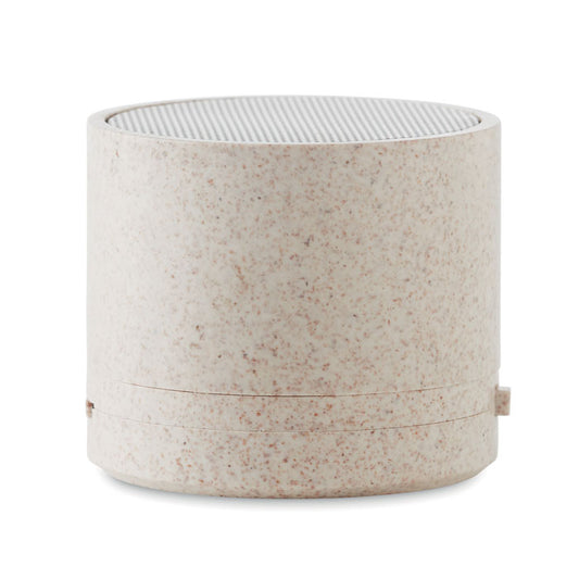 ROUND BASS+ - 3W speaker in wheat straw/ABS