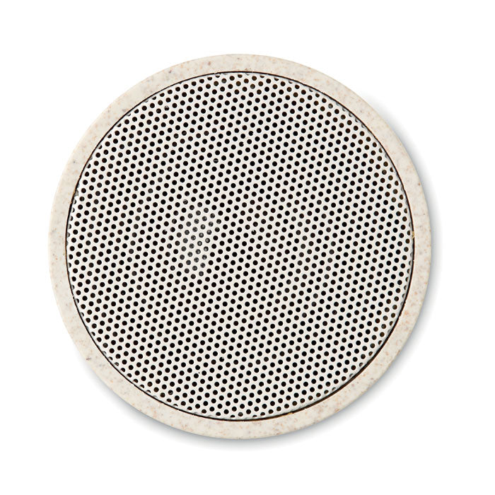 ROUND BASS+ - Enceinte 3W en paille de blé/ABS