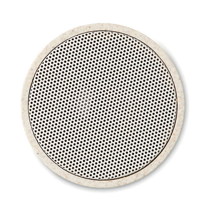 ROUND BASS+ - Enceinte 3W en paille de blé/ABS
