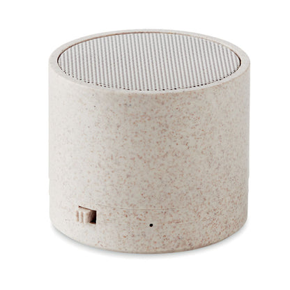 ROUND BASS+ - Enceinte 3W en paille de blé/ABS
