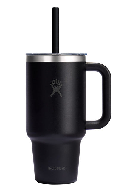 Hydro Flask 32 OZ TRAVEL TUMBLER CLEAR LID BLACK