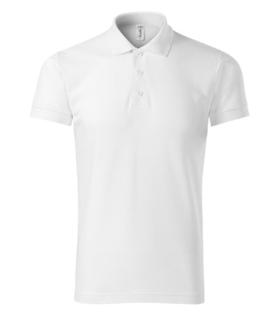 PICCOLIO JOY Men's polo shirt in white - promotional clothing printed with your company logo
