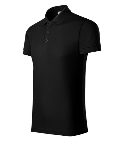 PICCOLIO JOY Men's polo shirt in black - promotional clothing printed with your company logo