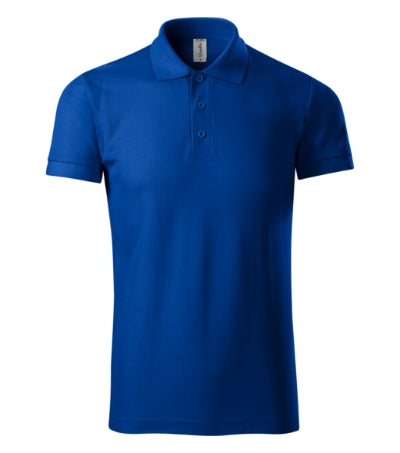 PICCOLIO JOY Men's polo shirt in royal blue - promotional clothing printed with your company logo