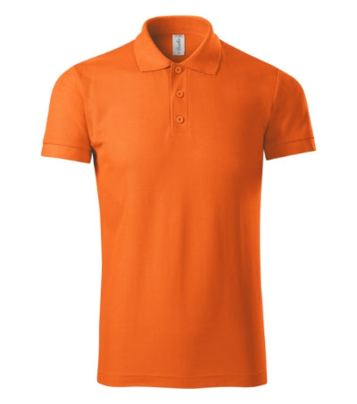 PICCOLIO JOY Men's polo shirt in orange - promotional clothing printed with your company logo