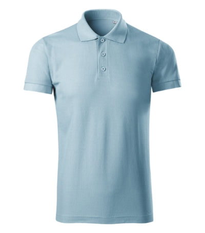 PICCOLIO JOY Men's polo shirt in sky blue - promotional clothing printed with your company logo