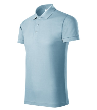 PICCOLIO JOY Men's polo shirt in sky blue - promotional clothing printed with your company logo