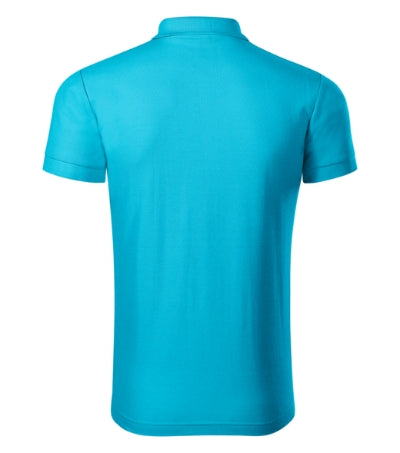 PICCOLIO JOY Men's polo shirt in blue atoll - promotional clothing printed with your company logo