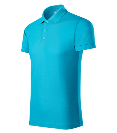 PICCOLIO JOY Men's polo shirt in blue atoll - promotional clothing printed with your company logo