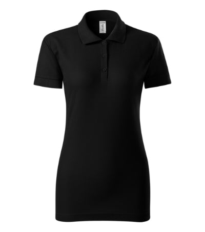 PICCOLIO JOY Women's polo shirt in black - promotional clothing printed with your company logo