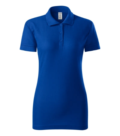 PICCOLIO JOY Women's polo shirt in royal blue - promotional clothing printed with your company logo