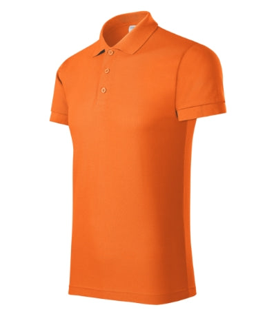 PICCOLIO JOY Men's polo shirt in orange - promotional clothing printed with your company logo