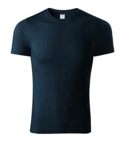 PICCOLIO PEAK Unisex T-shirt in navy blue - promotional clothing printed with your company logo