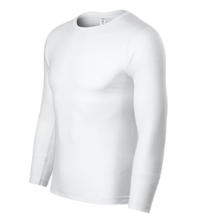 PICCOLIO PROGRESS LS Unisex T-shirt in white - promotional clothing printed with your company logo