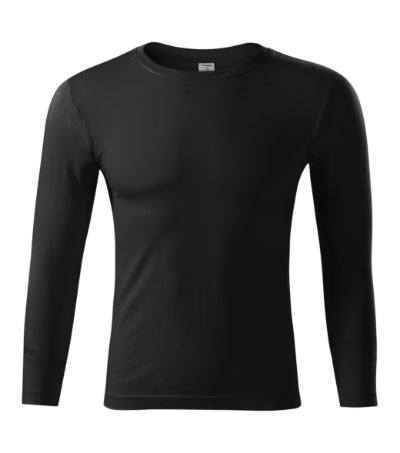 PICCOLIO PROGRESS LS Unisex T-shirt in black - promotional clothing printed with your company logo