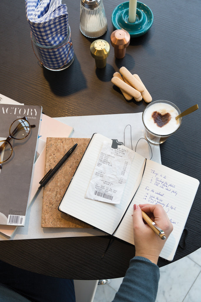 A5 notebook with bamboo pen including stylus