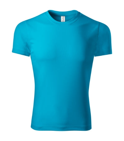 PICCOLIO PIXEL Unisex T-shirt in blue atoll - promotional clothing printed with your company logo