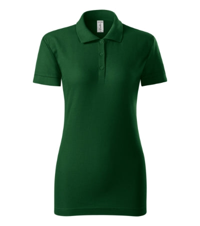 PICCOLIO JOY Women's polo shirt in bottle green - promotional clothing printed with your company logo