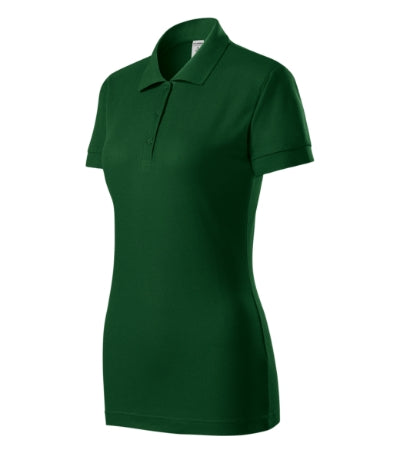 PICCOLIO JOY Women's polo shirt in bottle green - promotional clothing printed with your company logo