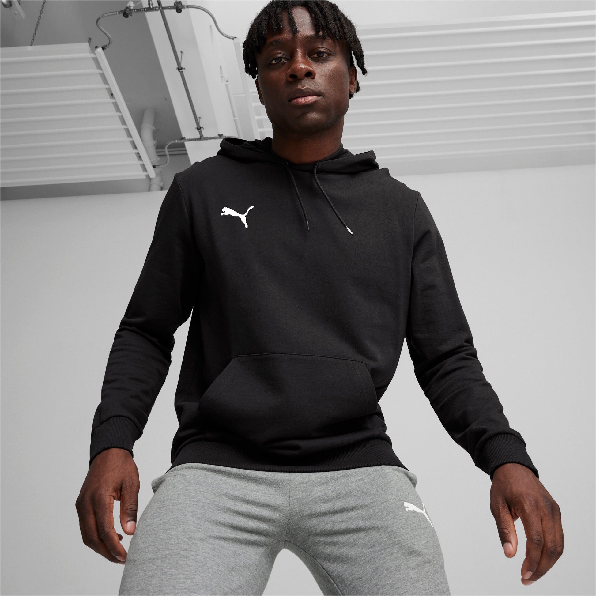 Puma Men's TeamGOAL Casuals Pullover Hoodie - Puma Black