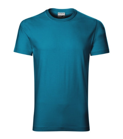 RIMECK RESIST Men's T-shirt in petrol blue - promotional clothing printed with your company logo